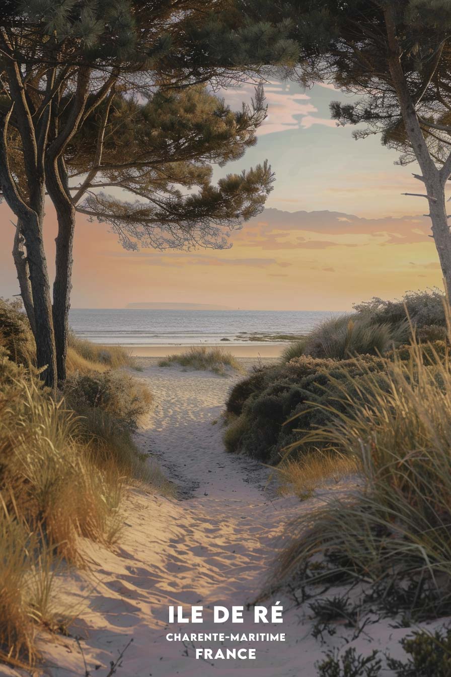 Affiche Ile de Ré - Poster Charente Maritime – Posters de nos régions