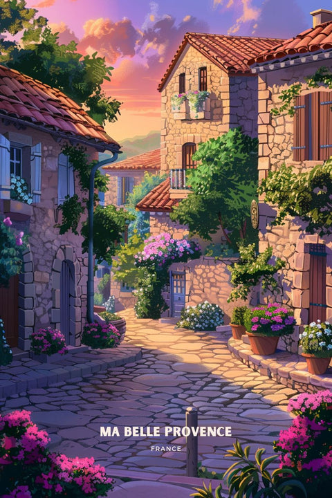 Affiche Maison typique de Provence