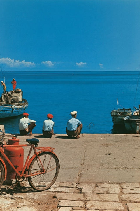 Affiche Rétro Pêcheur - Vintage, Mer, Poisson