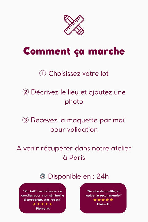 Magnets personnalisés express à Paris – Disponibles en moins de 24h
