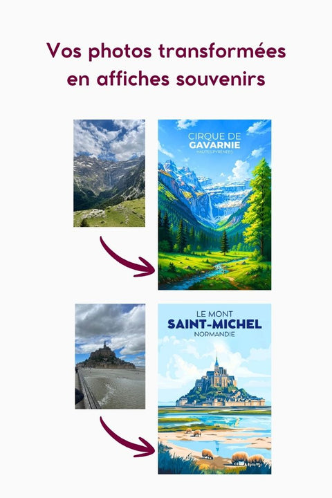 Affiche personnalisée à partir de votre photo