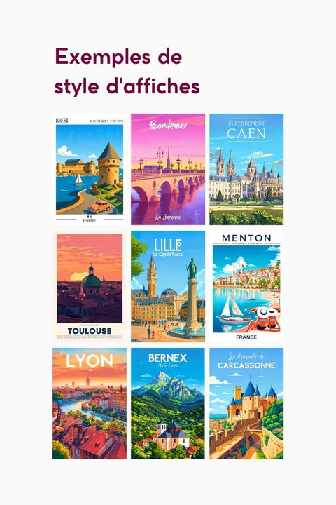 Affiche personnalisée à partir de votre photo