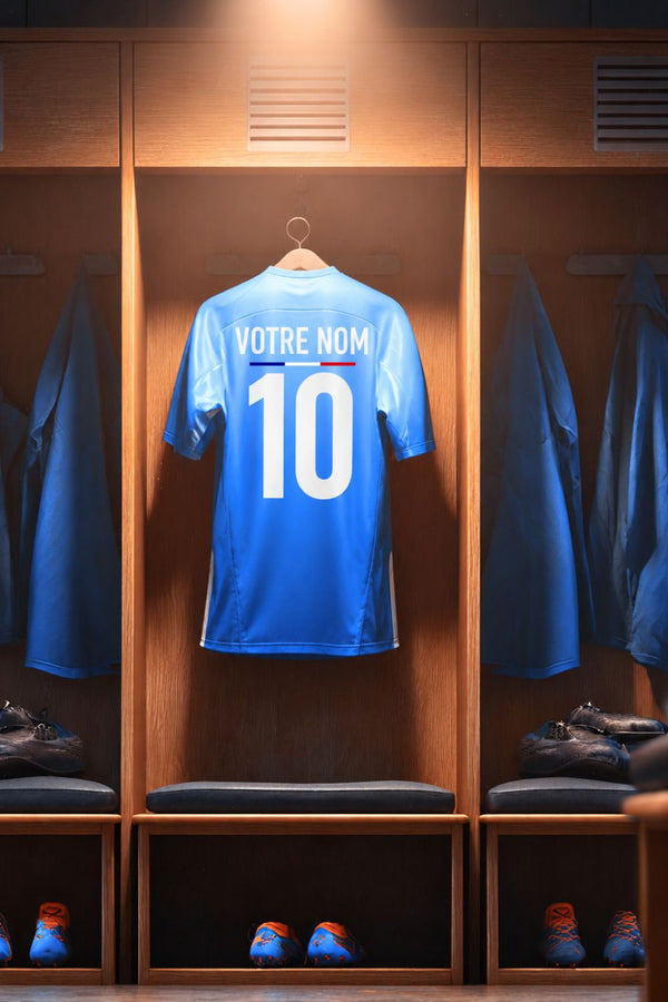 Affiche personnalisée - Foot France - Cadeau enfant