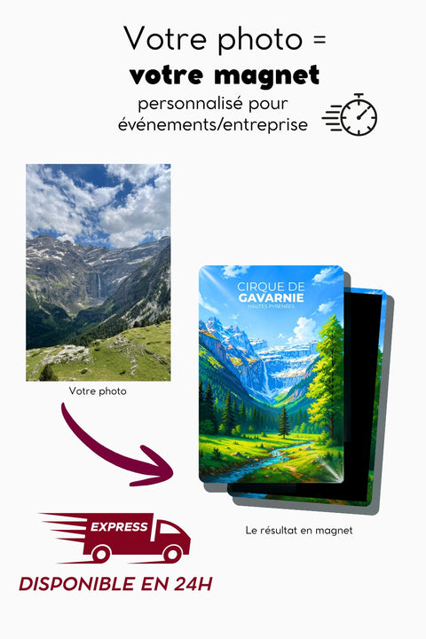 Magnets personnalisés express à Paris – Disponibles en moins de 24h