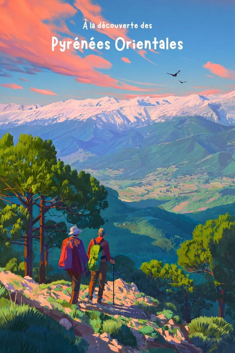Affiche Pyrénées Orientales - Découverte & Aventure