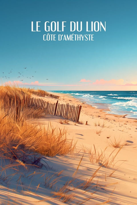 Affiche Golf du Lion - Côte d'Améthyste vintage