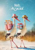 affiche, souvenir, marrant, Noël, Alsace, rigolo, carte postale, drôle, humour, idée cadeau