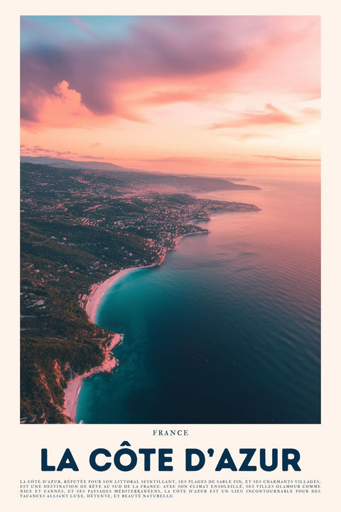 Affiche tendance - Poster de La Côte D'azur