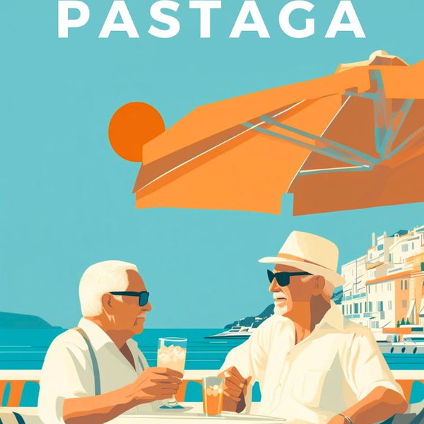 Affiche humoristique pastis, Marseille, Sud, rétro, déco tendance