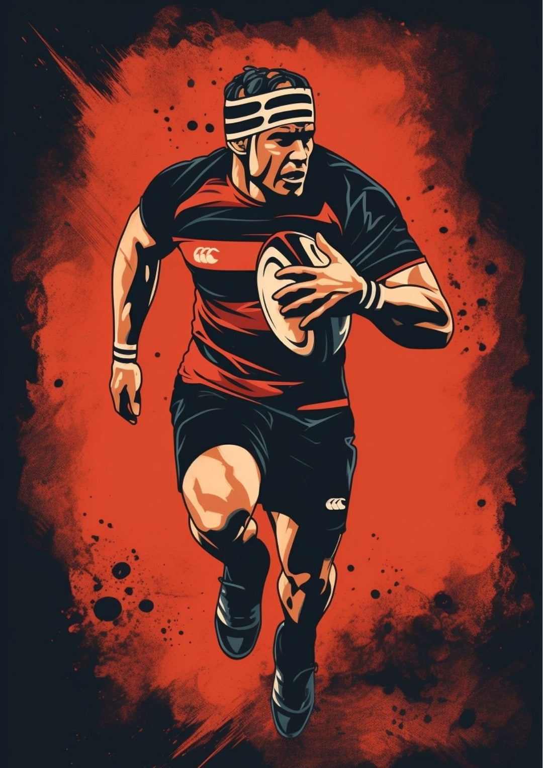 Play Rugby Poster Affiche Poster de Rugby - Collection d'affiches de rugby - Poster de ...