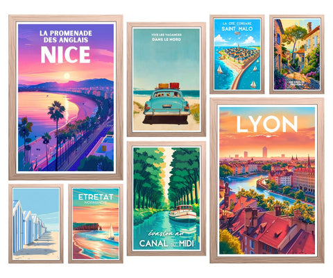 Affiches régions française pour embellir les établissements 