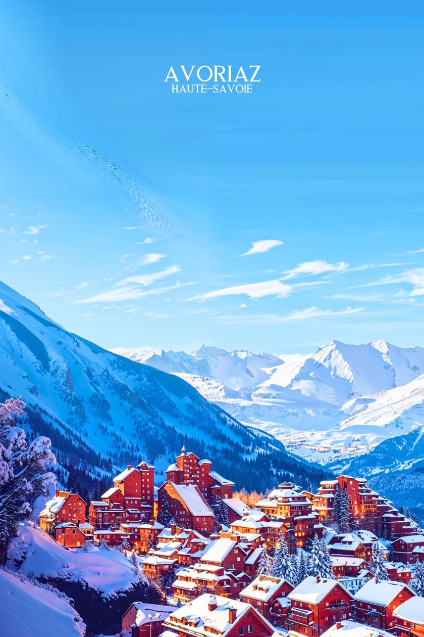 Affiche Avoriaz – Les Sommets Français, Haute-Savoie