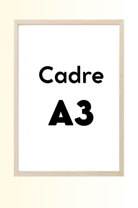 Cadre A3 - Bois Clair