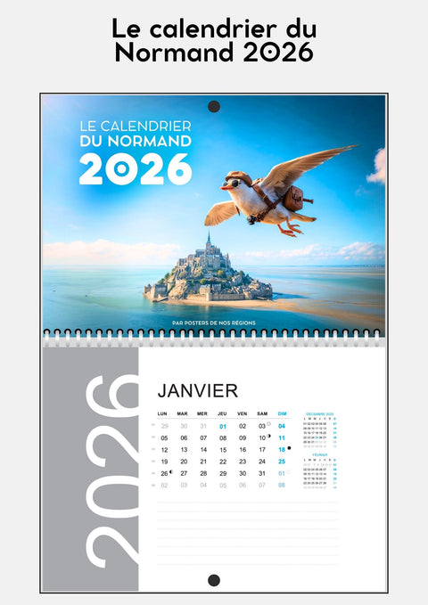 Le calendrier du normand 2026