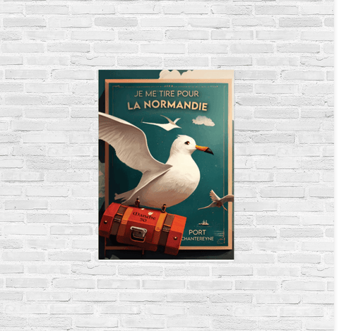 Affiche Normandie - Je me tire pour la Normandie