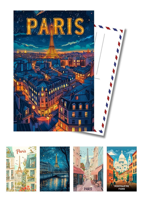 Cartes Postales Paris - Lot de 5 cartes