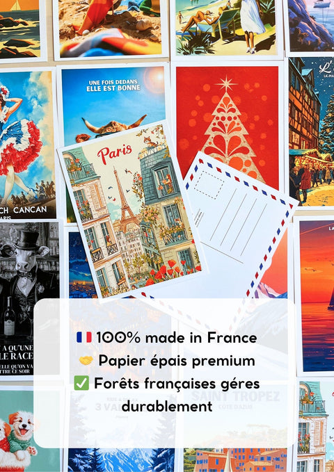 Carte postale Drôle Pluie Bretons
