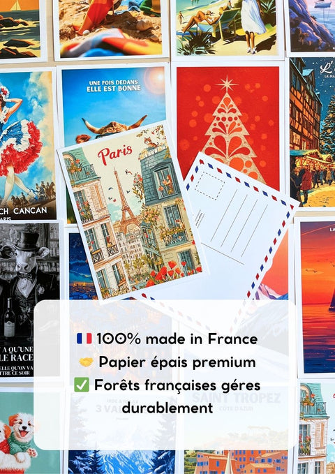 Lot 5 Cartes Postales Côte D'Azur