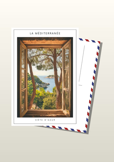 Carte postale Côte d'Azur - Souvenirs méditerranéens