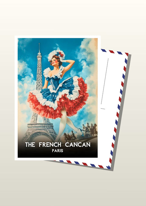 Carte Postale Vieux Paris - French CanCan