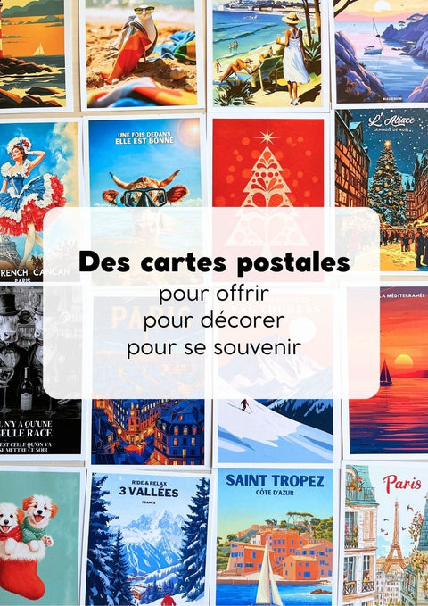 Cartes Postales Noël - Lot de 5 cartes