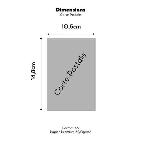 Carte postale personnalisée à partir de votre photo