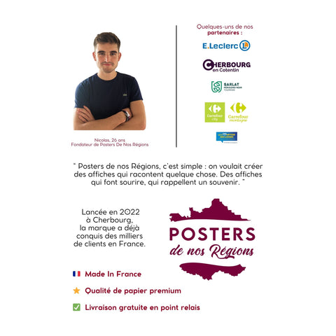 Affiche Aesthetic - Les cabines de plages