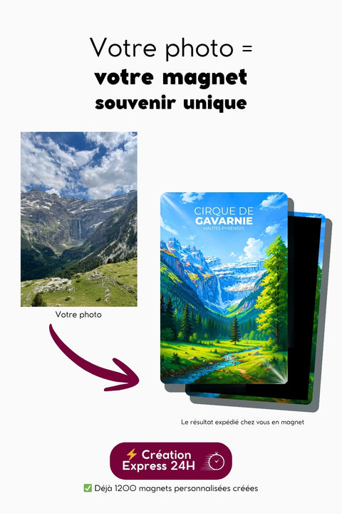Magnet personnalisé à partir de votre photo