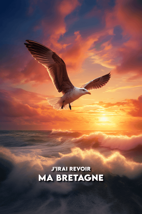 Affiche Bretagne - J'irai revoir ma Bretagne