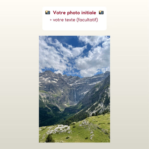 Carte postale personnalisée à partir de votre photo
