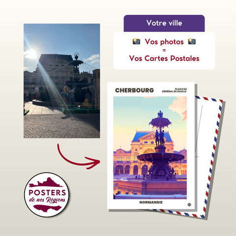 Carte postale personnalisée à partir de votre photo
