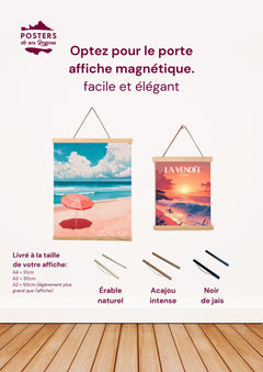 Affiche Déco La Rochelle 30x40 Cm - Illustration Vintage De La Ville Portuaire, Décoration Murale Charente-Maritime