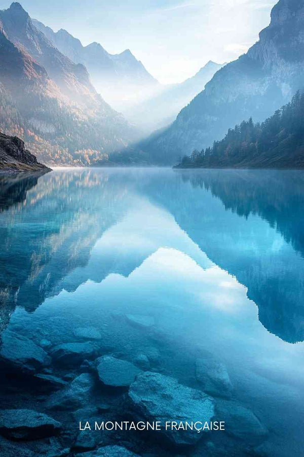 Affiche Montagne - Lac d'été