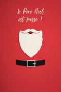 Affiche, Design, Unique, Père Noël, Rouge, Décoration, Noël, Impression, Murale, Art.