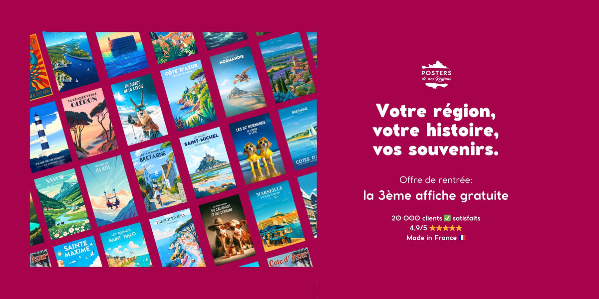 Region Poster Examples Affiches régions de France: superbe décoration murale - Pas cher ...
