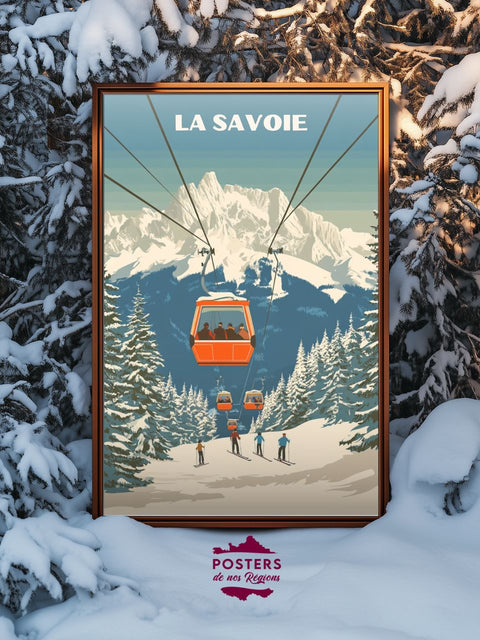 Affiche Savoie - Entre ciel et sommets