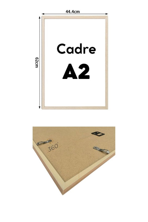 Cadre A2 - Bois Clair