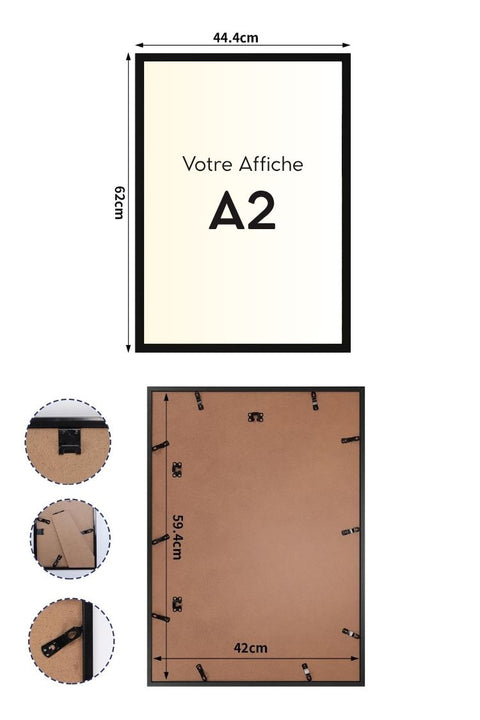 Cadre A2 - Noir