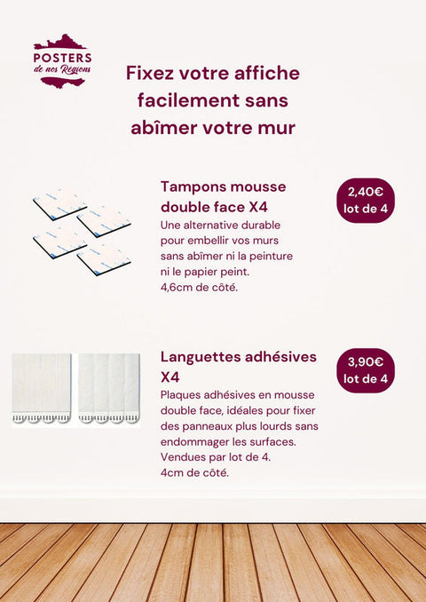 Affiche Ajaccio - Port vintage