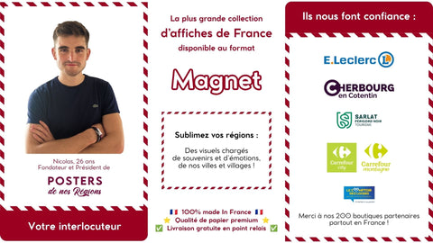 Magnet Posters de nos Régions partenaires et engagements