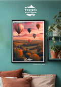 Affiche Alsace - Paysage Montgolfières