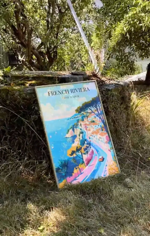 Affiche Côte D’azur - La French Riviera
