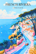 Affiche Côte D’azur - La French Riviera