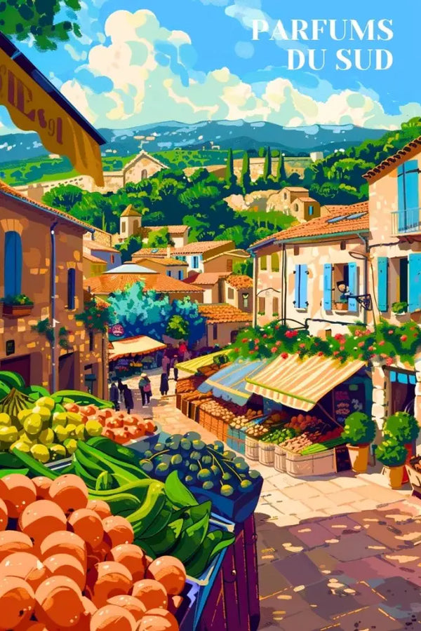 Affiche de Provence - Les Marchés