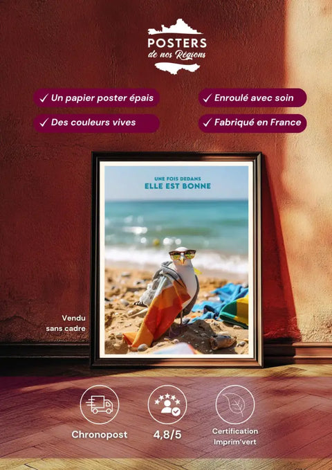 Affiche Humour - une fois dedans elle est bonne