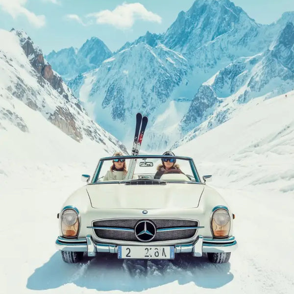 Poster premium Alpes ski luxe haut de gamme