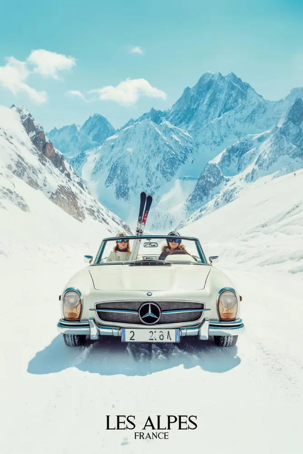 Poster premium Alpes ski luxe haut de gamme