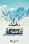Poster premium Alpes ski luxe haut de gamme