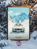 Affiche Les Alpes Ski Premium Haut de Gamme