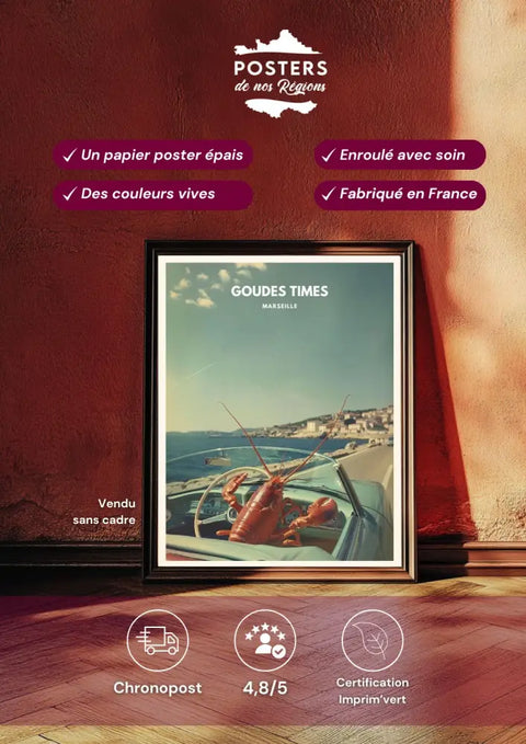 Affiche Marseille - Goudes Time